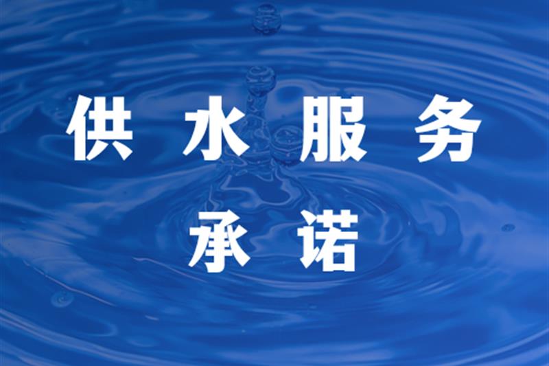 枣阳市嘉源水务有限公司供水服务承诺